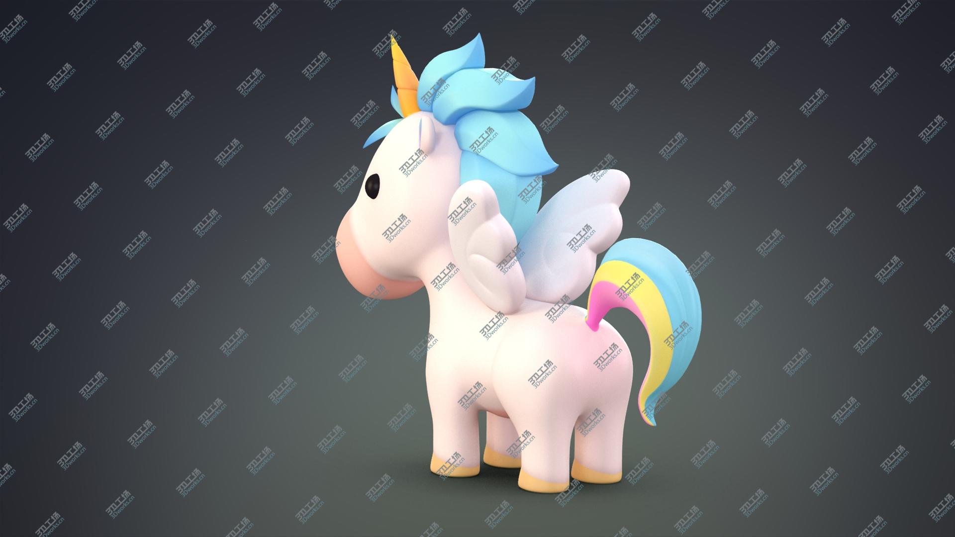 images/goods_img/202104094/Cartoon Pegasus Unicorn 3D model/5.jpg